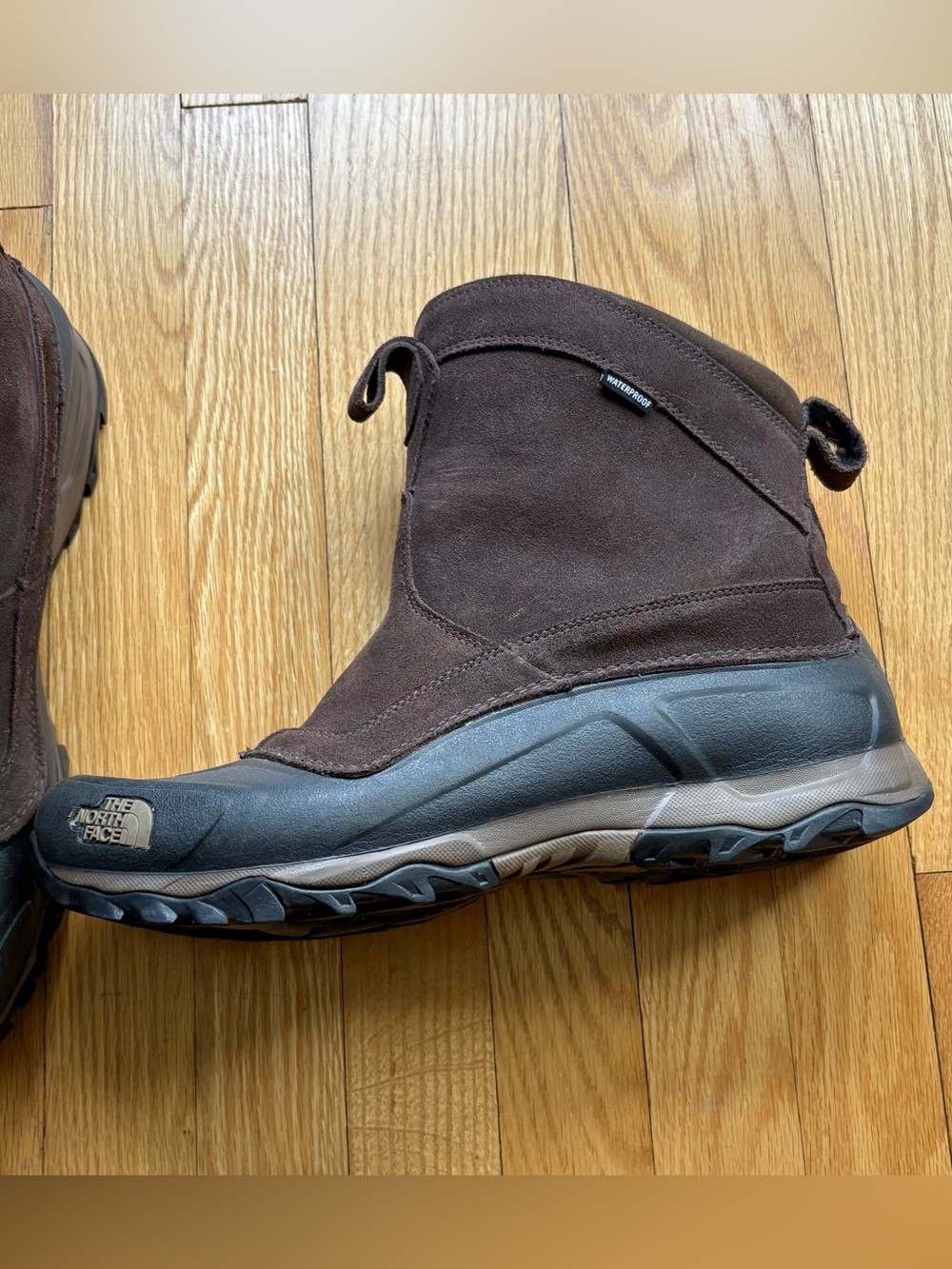 The North Face Men's Snow Beast Winter Boots Waterproof Heatseeker 12 Brown Sued